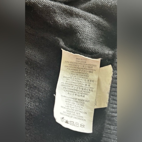 Armani Exchange Black Knit Cardigan Size XS - Picture 6 of 6